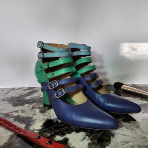 Fluevog Twist Watusi Multi-Strap Heel